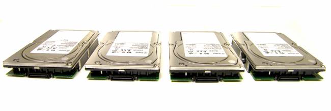 LOT OF 4 SEAGATE 73GB 10K FIBER CHANNEL HARD DRIVES